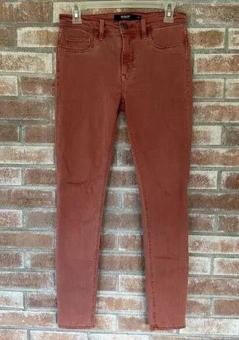 Hudson Nico Super Skinny Jeans Size 27 Red Dusty Rose