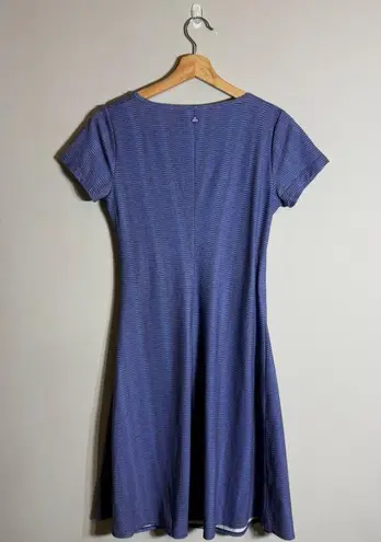 prAna Nadia Short Sleeve Wrap Mini Dress Women's XS Purple Active Activewear