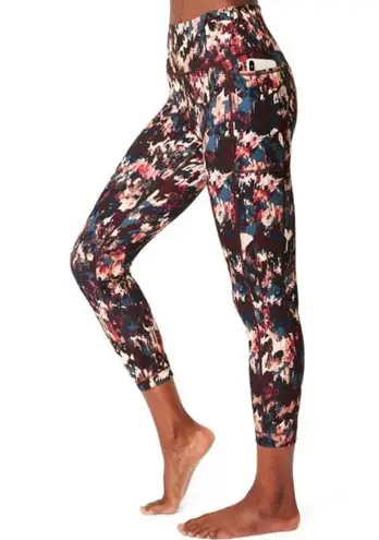 Sweaty Betty Super Sculpt Pocket 7/8 Leggings Abstract Floral Print High-Rise XS