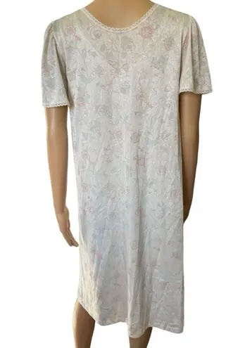 Vanity Fair Vintage 60s Boho Pastel Floral Two Piece Lingerie Slip Peignoir Set