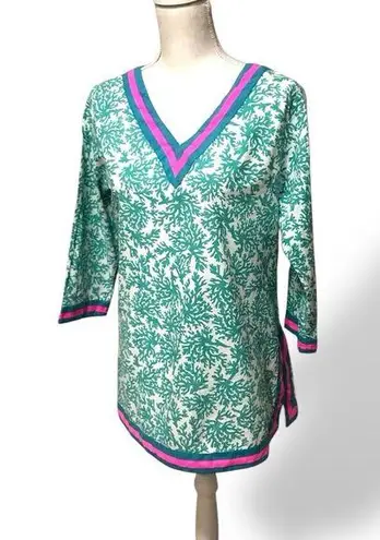 Gretchen Scott Coral reef tunic top Green Size M