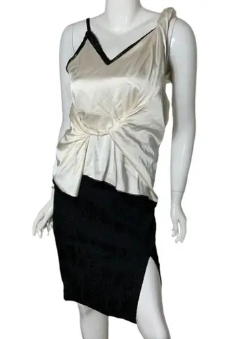 Altuzarra for Target textured Jaquard snake print pencil skirt size 2 Black