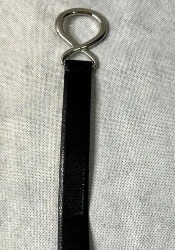 Ellen Tracy Black Adjustable Belt Circle and Hook Closure OS