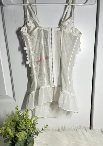 Angelic White Fairy Core Lace Corset Size S