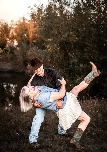 Laredo Knee High Tooled Western Cowgirl Cowboy Boots