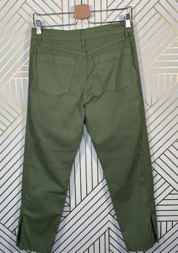 3x1  Simone Cropped Trousers in Light Moss Green