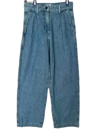 Wilfred Aritzia High Rise Wide Leg Jean in Ocean Medium Blue Size 0 XS