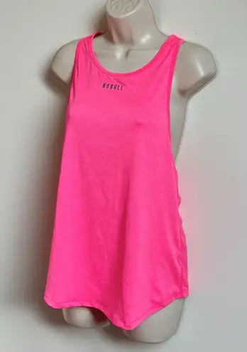 Nobull NEW Scoop Neck Neon Pink Racerback Tank Top Women’s Medium Pullover