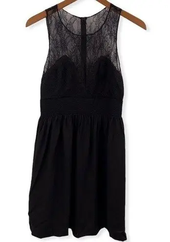 Sandro Black Dress with Lace