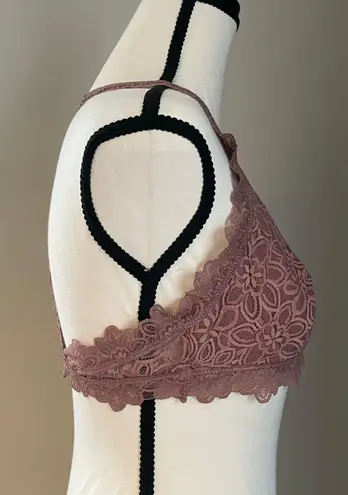 Aerie NWOT! , Light Mauve, Padded, Racerback, Lace Bralette. Size Medium.