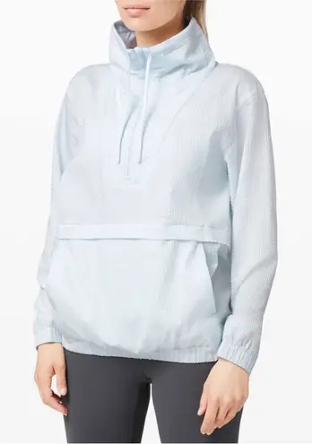 Lululemon  Pack Light Pullover Iced Iris Blue Size 4 Half Zip Windbreaker Jacket - Image 1