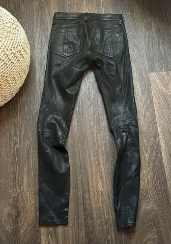 Rag and Bone  LEATHER Jeans