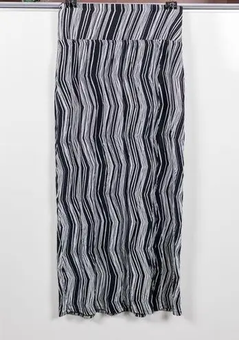 Apt. 9 Zig Zag Print  Maxi Skirt