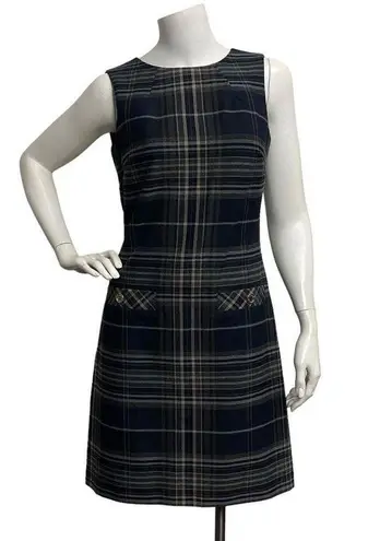 Tommy Hilfiger  Women's Plaid Sleeveless A-Line Dress size 2 Dark Academia Gothic