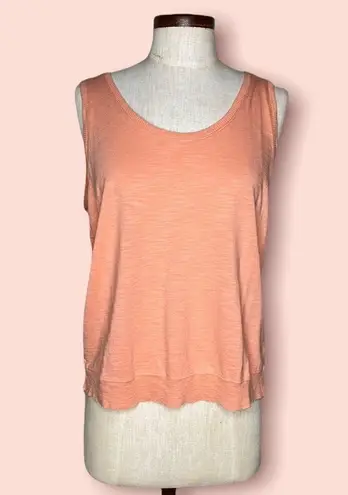 Lilla P back cutout tank top Pima cotton Orange Size M