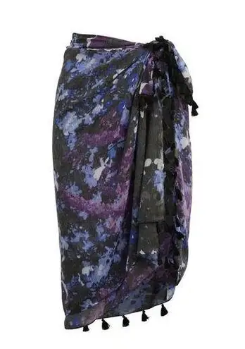 Peter Som Sarong Dream Floral Meteorite Swim Beach Coverup Womens One Size