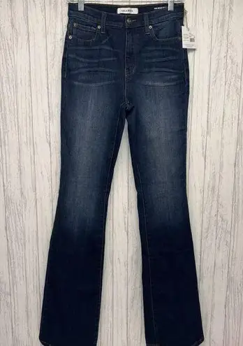Lila Ryan Womens Size 27 Marielle High Rise Micro Flare Rustic Jeans NWT
