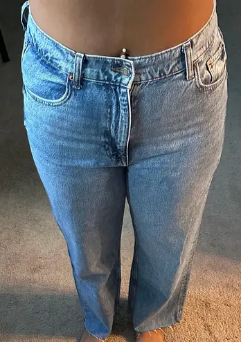 ZARA Blue Straight Leg Jeans