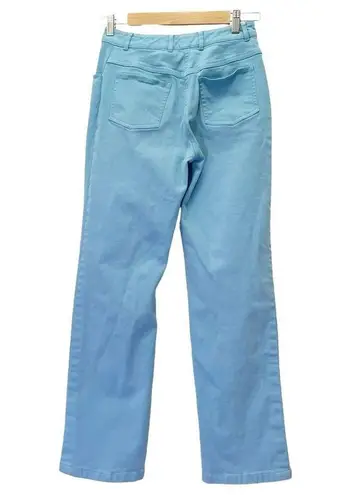 St. John Sport Vintage Y2K Robins Egg Blue High Rise Straight Leg Jeans Size 2