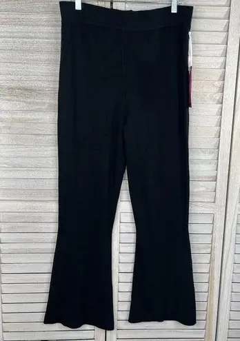 Target VICTOR GLEMAUD (for ) High Rise Flare Leg Sweater Knit Pants Black-Large