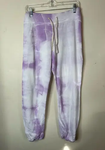 Sundry  Tie Dye Sweatpants Lilac White Pull on‎  Joggers purple, Size 1 Or Small