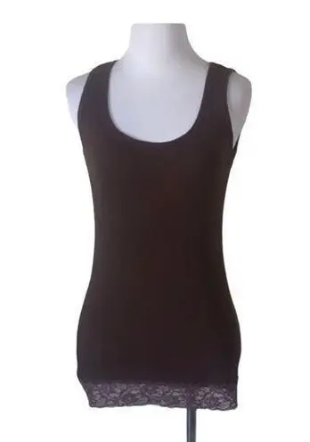 Energie large brown ribbed tank top