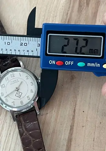 Timex BSA Cub Scouts Vintage Mechanical Winding Watch Genuine Leather Strap