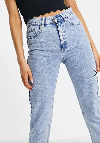 ASOS High Waist Mom Jean Light Blue