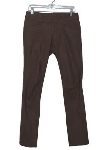 Arcteryx Womens Reia Chino Pants Brown Mid Rise Lined Trim Fit Hiking Camping 4