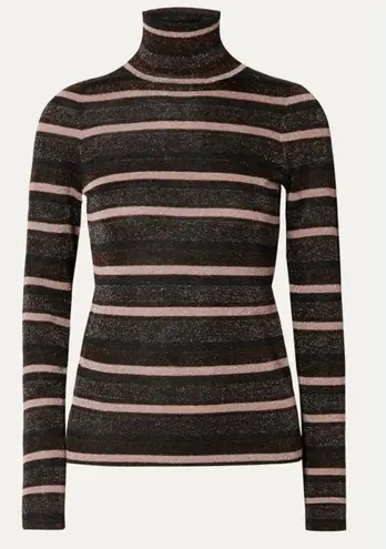 Ulla Johnson stripe metallic turtleneck