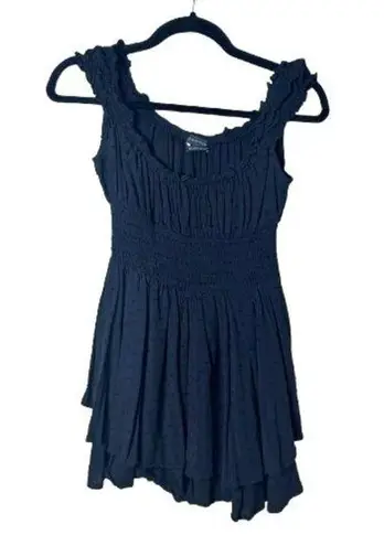 Urban Outfitters Swiss Dot Black Romper Size Small Shorts Skort