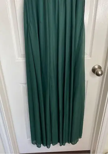 Birdy Grey Empire Waist Bridesmaid Gown Chiffon Size Small Emerald Green