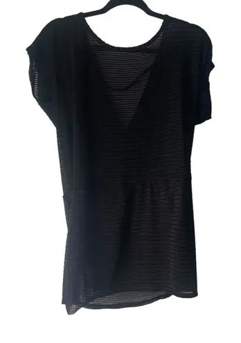 Jordan Taylor Women's Size Large Black Mesh Swimming Suit Cover Up