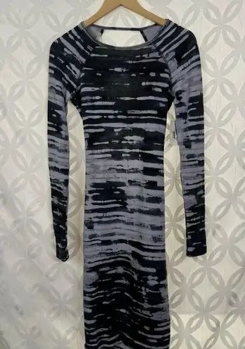 Rachel Roy Bodycon Ruching Long Sleeve Open Back Dress Size M NWT