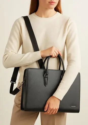 BOSTANTEN Black
Saffiano Leather
Briefcase / Laptop Bag Black