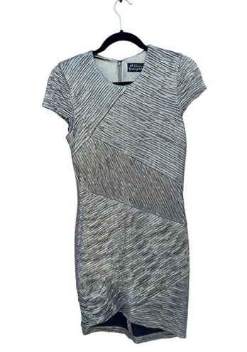 Torn By Ronny Kobo Kaitlyn Gold Metallic Textured Bodycon Mini Dress Small