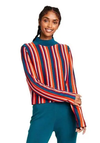 Target x Victor Glemaud Color Stripe Mock Neck Knit Crop