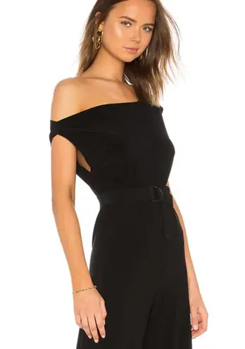 Norma Kamali Drop Shoulder Jumpsuit Black Size Small $165
