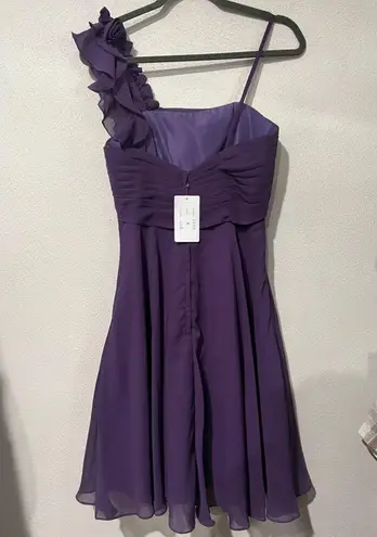 Allure Bridals Bridesmaids Dress Purple Size 8