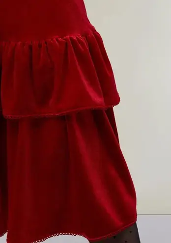 Rachel Parcell Puff Sleeve Peplum Skirt Midi Dress Size Medium