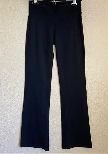 prAna  Black Flare Leg Yoga Pants Leggings size small black wide leg