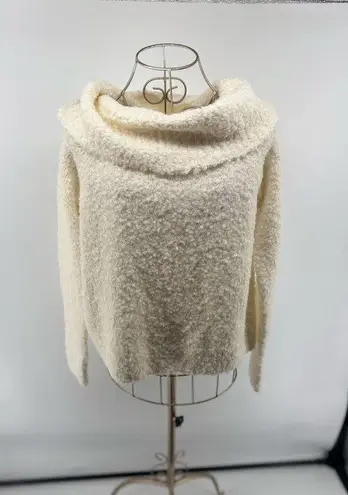 Cinq à Sept Cinq A Sept Leya Women’s Sweater Size Small Ivory Cowl Neck Alpaca Wool Blend
