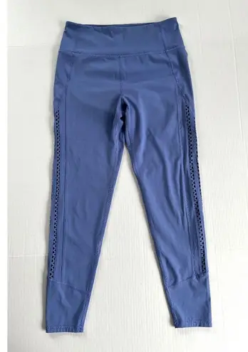 SoulCycle Santa Monica Stretch High Rise Leggings Purple Side Leg Cutout, Size S