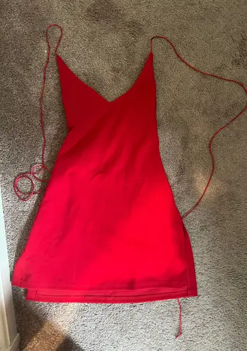 Amazon Red Mini Dress