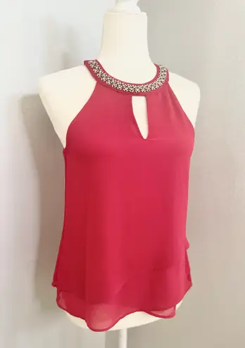 Socialite | Red Halter Neck Top (xs) 127T1