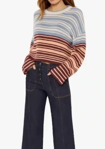 Cinq à Sept 💕CINQ A SEPT💕 Malia Striped Drop-Shoulder Sweater ~ Multi-Color Small S NWT