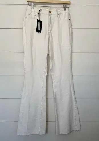 River Island Women’s 6 White Flare Jeans New