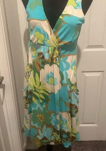 Ivy Jane Blue and White Plunge Sundress