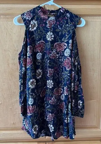 Angie  Navy Floral Dress