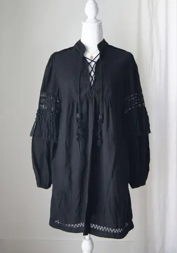 Ulla Johnson 100% Silk Black Mini Dress